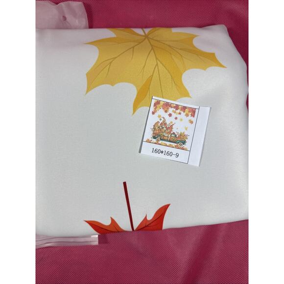 Fall Curtains Pumpkin Autumn Leaves Gnomes Thanksgiving Decorations 63” Z4 - Picture 2 of 4